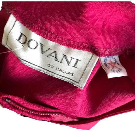 Vintage Magenta Dovani of Dallas Dress Size Large - Picture 7 of 7